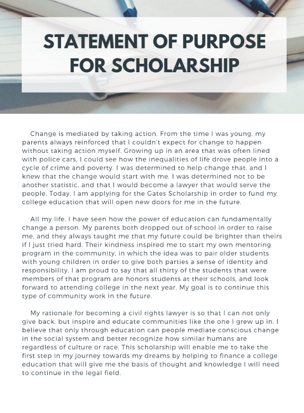 How to Write a Winning Statement of Purpose for a Scholarship